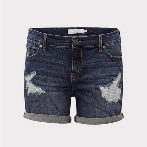 Plus Size 16 New Torrid Vintage Stretchy Jeans Shorts women's - Picture 3 of 8